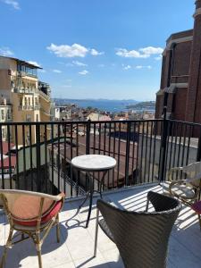 Balkón nebo terasa v ubytování Taksim Yazıcı Residence