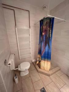A bathroom at Abigél Apartman