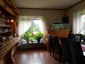 Kuchyň nebo kuchyňský kout v ubytování Fredrika Hotell Jakt&Fiskecamp
