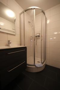 Koupelna v ubytování Monika-Mellau Appartements