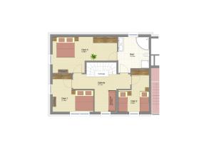 Půdorys ubytování Monika-Mellau Appartements