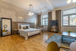 Postel nebo postele na pokoji v ubytování Apartment Ruska