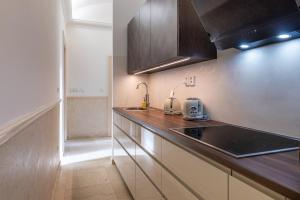 Kuchyň nebo kuchyňský kout v ubytování Apartment Ruska