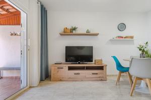 TV a/nebo společenská místnost v ubytování Apartment with private patio