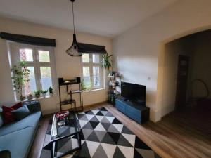 Posezení v ubytování Ajncla na Bogucicach