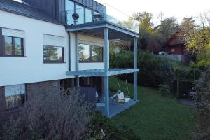 Zahrada ubytování Cozy Souterrain Terrasse Garten Panoramablick