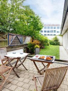 En have udenfor Hotelzimmer in Düsseldorf 16 Hotel Heidelberger Hof