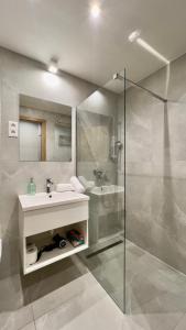 Koupelna v ubytování Apex Apartman Sárvár