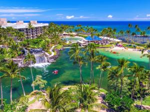 an aerial view of the paradiso resort and spa at ❤PiH❤ Island Melody Villa Stunning Views Free Resort Passes Bikes in Waikoloa