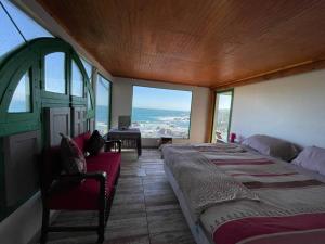 Postel nebo postele na pokoji v ubytování Primera Vista, increíble casa frente al mar