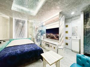 TV a/nebo společenská místnost v ubytování Hotel Century + 37 fotografií