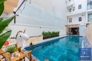 Hồ bơi trong/gần Sun Villa 14 - Free Bida - Karaoke - Đi Bộ Ra Bãi Thùy Vân 200 Met +22 ảnh