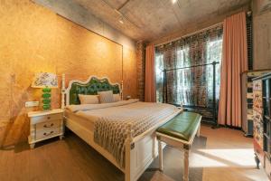 Cama o camas de una habitación en Danxia Mountain Wuyou Tongjinzhai