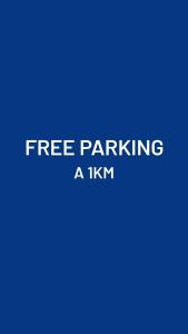 a blue background with the text free parking akm at Acquarium dream apartment kate in Genova