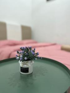 Ein Bett oder Betten in einem Zimmer der Unterkunft DeCherating privatepool