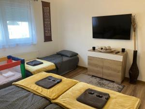 TV a/nebo společenská místnost v ubytování InOsijek- FEELS LIKE HOME