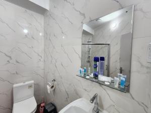 Koupelna v ubytování Geo Palace Kolkheti National Park