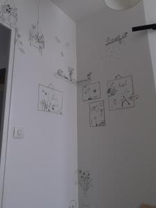 Plan piętra w obiekcie L'artistique, 4 lits, 2 chambres, stationnement gratuit, spacieux, atypique