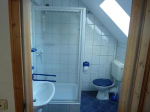 Phòng tắm tại Pension Untere Mühle