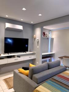 Televisyen dan/atau pusat hiburan di Cosy Studio Apartament - Arujá SP