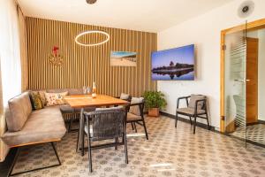 Posezení v ubytování Ferienwohnung in der Thermenregion