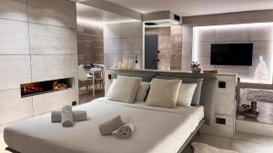 TV a/nebo společenská místnost v ubytování Agarthi Suites - Valtellina