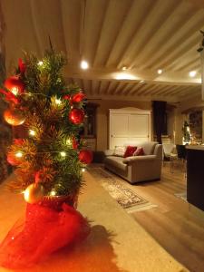 Posezení v ubytování Appartamento Io e Te Cortona centro storico - seconda doccia su romantica corte