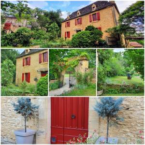 Zahrada ubytování Le Clos d'Ô Maison de charme La Salamandre avec sa piscine chauffée proche de Sarlat