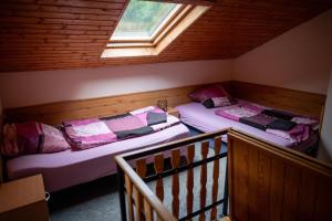 Postel nebo postele na pokoji v ubytování Apartmá Gister ski and wellnes