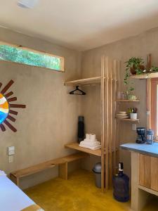 Postel nebo postele na pokoji v ubytování Habitación Privada Sol - Aldea Corazón - StarLink