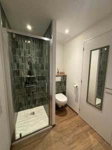 Koupelna v ubytování Cosy maisonnette Marché couvert - stationnement gratuit + 8 fotografií