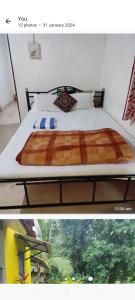 a picture of a bed in a room at Dhaklos Guest House in Mapusa