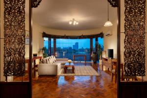 A seating area at Inya Lake Hotel Yangon