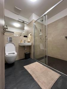 Koupelna v ubytování Slunečný apartmán