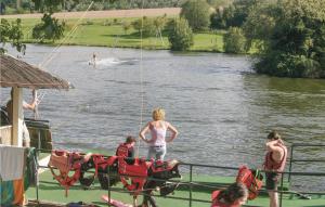 Blick auf einen Fluss in der Nähe des Ferienhauses