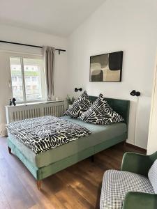 Katil atau katil-katil dalam bilik di Waldstadt Urban nähe KIT