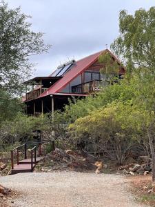 Zahrada ubytování Croc's Nest Bush Lodge