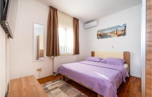 Łóżko lub łóżka w pokoju w obiekcie Cozy Home In Posedarje With Wifi
