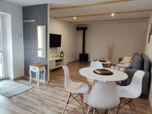 Μια τηλεόραση ή/και κέντρο ψυχαγωγίας στο Apartamenty u Gumisia "Gumisiówka" mała agroturystyka Kłodzko Jaszkowa Górna