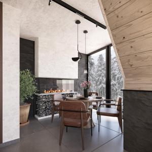 Зона вітальні в Anika - Mountain Home