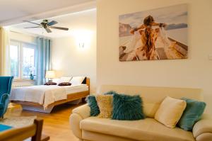 Część wypoczynkowa w obiekcie Apartament Deluxe