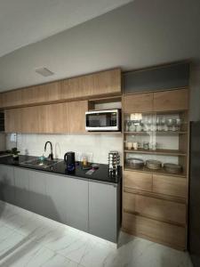 Η κουζίνα ή μικρή κουζίνα στο Alquiler Temporario Necochea