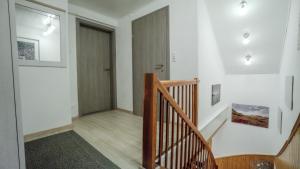 Ένα ή περισσότερα κρεβάτια σε δωμάτιο στο Ferienhaus Einöd - Urlaub auf der Sonnenseite des Ybbstals