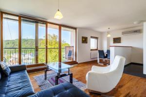 Posezení v ubytování Magic View Apartman Vyhlidka