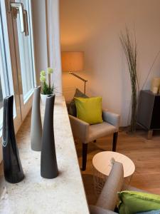 Posezení v ubytování Ferienwohnung komham
