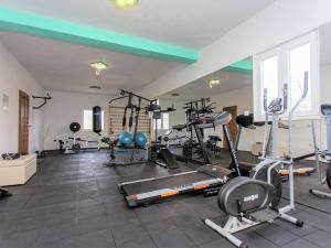 Posilňovňa alebo fitness centrum v ubytovaní MY DALMATIA - Sport and Spa villa Neoric with private heated pool and tennis court