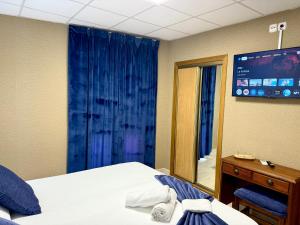 TV a/nebo společenská místnost v ubytování Hotel Sancho