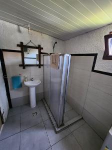 Koupelna v ubytování Maridalba