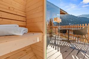 Üldine mäevaade või majutusasutusest Gemütliches Chalet mit privater Sauna und schöner Aussicht pildistatud vaade