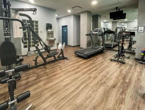 Fitness centrum a/nebo fitness zařízení v ubytování Alpenglow Lodge Two Bedroom Apartment by MVA